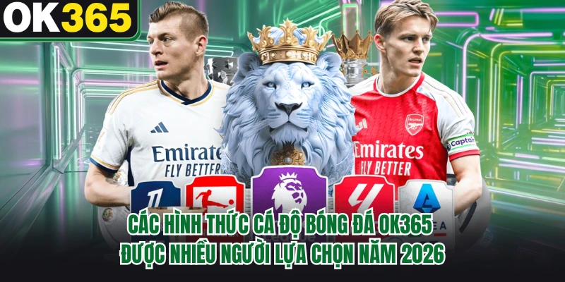 Các hình thức cá độ bóng đá OK365 được nhiều người lựa chọn năm 2026