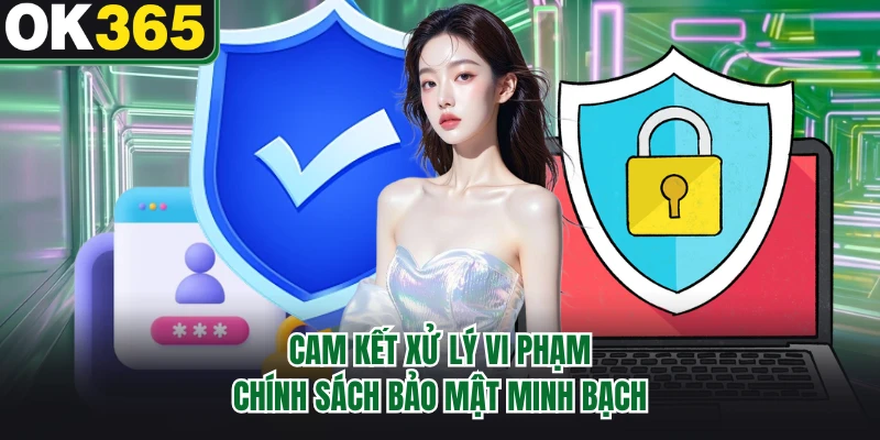 Cam kết xử lý vi phạm chính sách bảo mật minh bạch