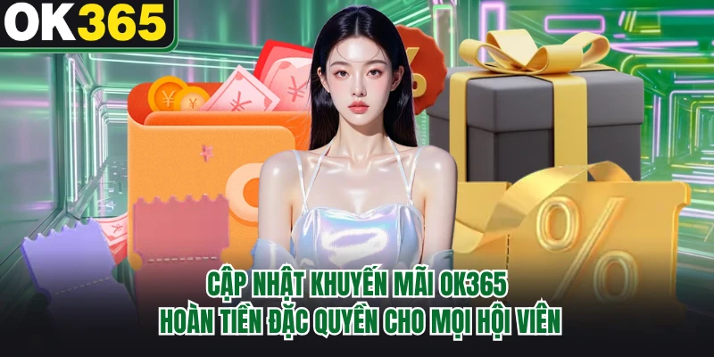 Cập nhật khuyến mãi OK365 hoàn tiền đặc quyền cho mọi hội viên