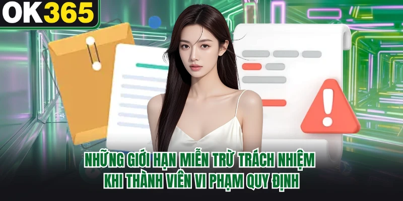 Những giới hạn miễn trừ trách nhiệm khi thành viên vi phạm quy định 