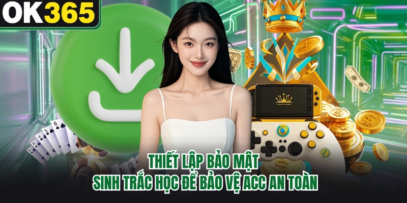 Thiết lập bảo mật sinh trắc học để bảo vệ acc an toàn